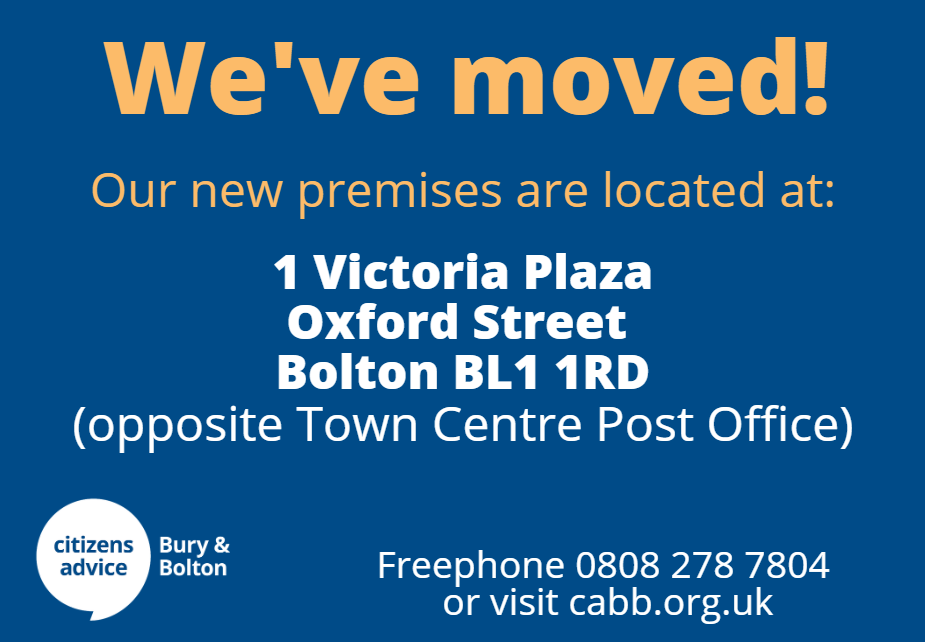 We've moved